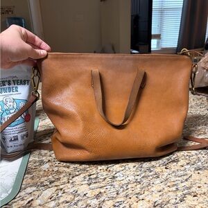 Madewell Zip-Top Caryall Bag with Strap